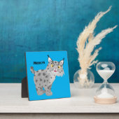 Cute mean bobcat lynx cartoon fotoplaat (Insitu)