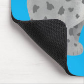 Cute mean bobcat lynx cartoon muismat (Hoek)