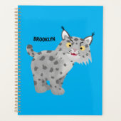 Cute mean bobcat lynx cartoon planner (Voorkant)