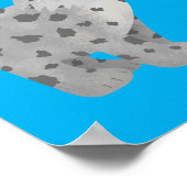 Cute mean bobcat lynx cartoon poster (Hoek)