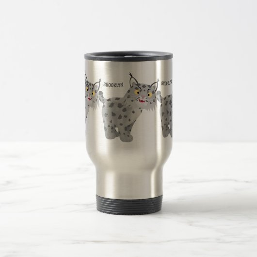 Cute mean bobcat lynx cartoon reisbeker (Center)