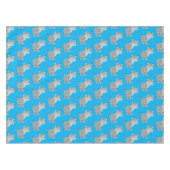 Cute mean bobcat lynx cartoon tafelkleed (Voorkant (Horizontaal))