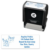 Cute mean bobcat lynx cartoon zelfinktende stempel (In situ)