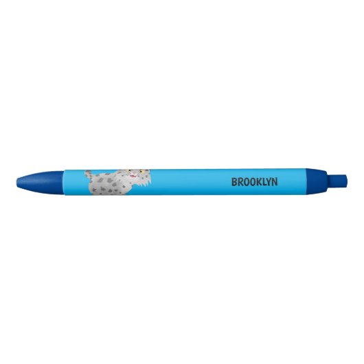 Cute mean bobcat lynx cartoon zwarte inkt pen (Voorkant)
