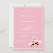 Cute Meant to be legant roze Wedding Kaart (Voorkant)