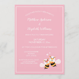 Cute Meant to be legant roze Wedding Kaart