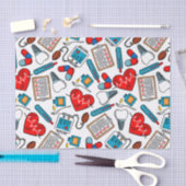 Cute Medical Nurse Doctor Theme Mixed Pattern Tissuepapier (Craft)
