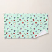 Cute Medical Pictogram Patroon Bad Handdoek (Handdoek)