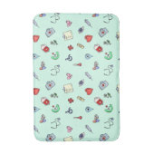 Cute Medical Pictogram Patroon Badmat (Voorkant Verticaal)