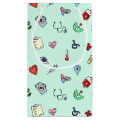 Cute Medical Pictogram Patroon Klein Cadeauzakje (Achterkant)