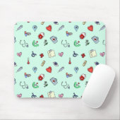 Cute Medical Pictogram Patroon Muismat (Met muis)