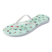 Cute Medical Pictogram Patroon Teenslippers (Schuin)