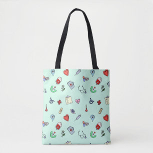 Cute Medical Pictogram Patroon Tote Bag