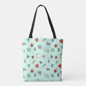Cute Medical Pictogram Patroon Tote Bag (Achterkant)