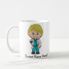 Cute Medical Professional, Blonde Male Koffiemok