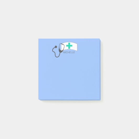 Cute Medical Stethoscoop Verpleegkundigen Dag Pers Post-it® Notes (Voorkant)