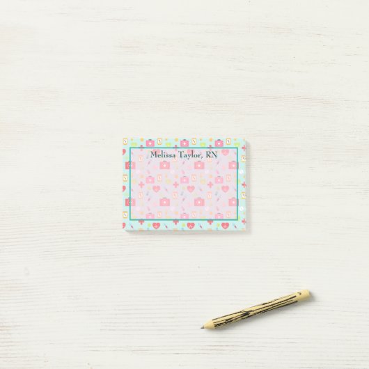 Cute Medical Thema Post-it® Notes (Op bureau)