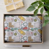 Cute Medical Zuster, Doctor, Healthcare Geëerd Tissuepapier (Geschenk)