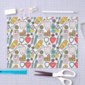 Cute Medical Zuster, Doctor, Healthcare Geëerd Tissuepapier (Craft)