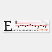 Cute Medieval Gregorian Chant Bumpersticker (Voorkant)