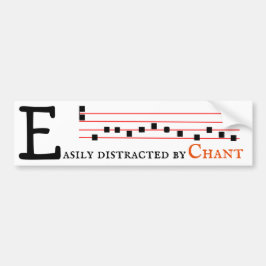 Cute Medieval Gregorian Chant Bumpersticker