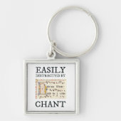Cute Medieval Gregorian Chant Funny katholiek Sleutelhanger (Voorkant)