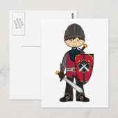 Cute Medieval Knight Briefkaart (Voorkant / Achterkant)