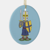 Cute Medieval Knight Keramisch Ornament (Rechts)