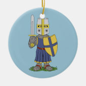 Cute Medieval Knight Keramisch Ornament (Voorkant)