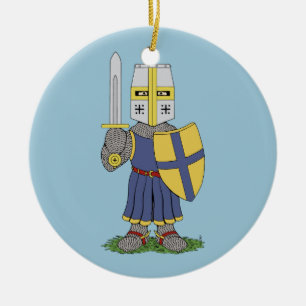 Cute Medieval Knight Keramisch Ornament