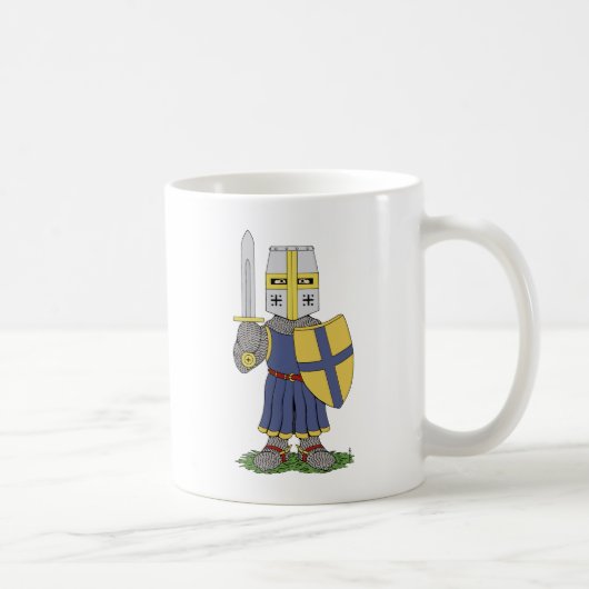 Cute Medieval Knight Koffiemok (Rechts)