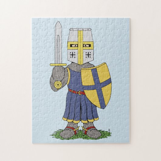 Cute Medieval Knight Legpuzzel (Verticaal)