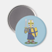 Cute Medieval Knight Magneet (Voorkant / Achterkant)