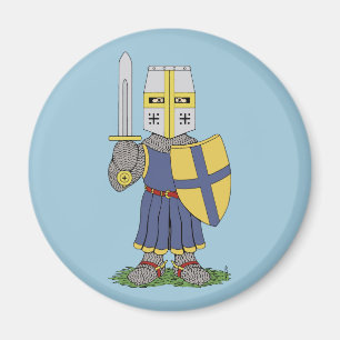 Cute Medieval Knight Magneet