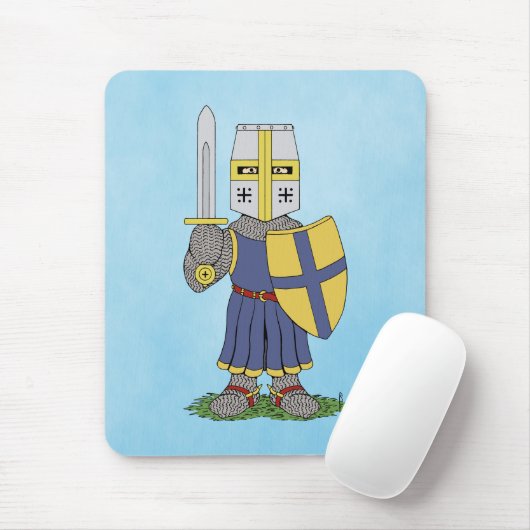 Cute Medieval Knight Muismat (Met muis)