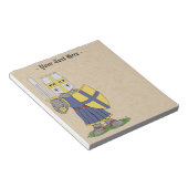 Cute Medieval Knight Notitieblok (Schuin)