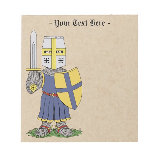 Cute Medieval Knight Notitieblok (Voorkant)