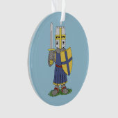 Cute Medieval Knight Ornament (voorkant)
