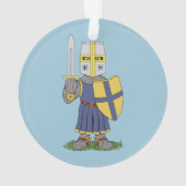 Cute Medieval Knight Ornament (achterkant)