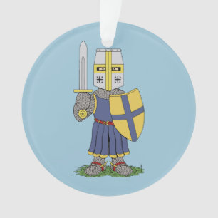 Cute Medieval Knight Ornament