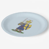 Cute Medieval Knight Papieren Bordje (Gekanteld)