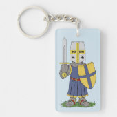 Cute Medieval Knight Sleutelhanger (Voorkant)