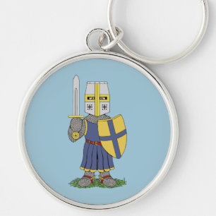 Cute Medieval Knight Sleutelhanger