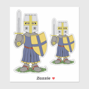 Cute Medieval Knight Sticker
