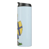 Cute Medieval Knight Thermosbeker (Geroteerd rechts)