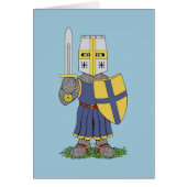 Cute Medieval Knight Wenskaart (Voorkant)