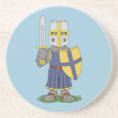 Cute Medieval Knight Zandsteen Onderzetter (Voorkant)