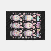 Cute Medisch Konijn Ei Easter Verpleegster Pijn Ei Fleece Deken (Voorkant (Horizontaal))