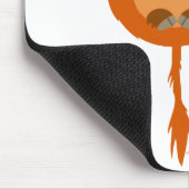 Cute Meditating Cartoon Highland Koe Mousepad Muismat (Hoek)