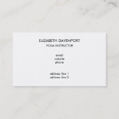 Cute Meditating Sloth in Lotus Position Yoga Visitekaartje (Achterkant)